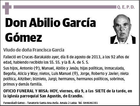 GARCIA GOMEZ,ABILIO