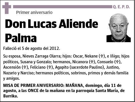 ALIENDE PALMA,LUCAS