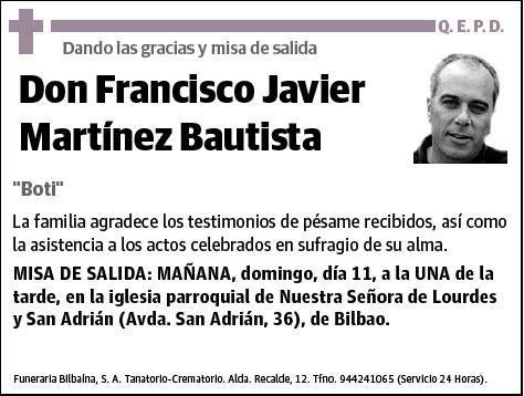 MARTINEZ BAUTISTA,FRANCISCO JAVIER