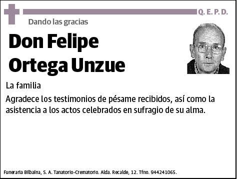 ORTEGA UNZUE,FELIPE