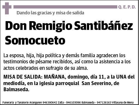 SANTIBAÑEZ SOMOCUETO,REMIGIO