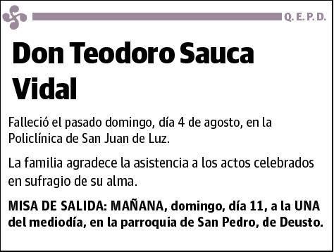 SAUCA VIDAL,TEODORO