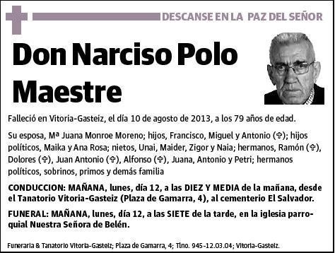 POLO MAESTRE,NARCISO