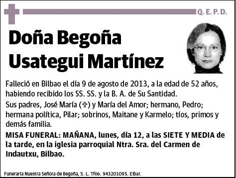 USATEGUI MARTINEZ,BEGOÑA