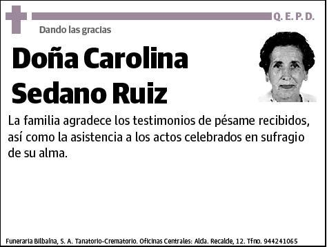 SEDANO RUIZ,CAROLINA