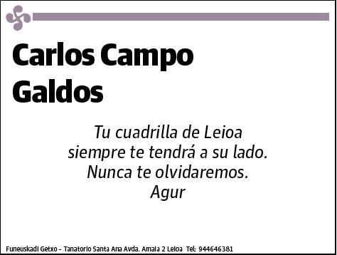 CAMPO GALDOS,CARLOS