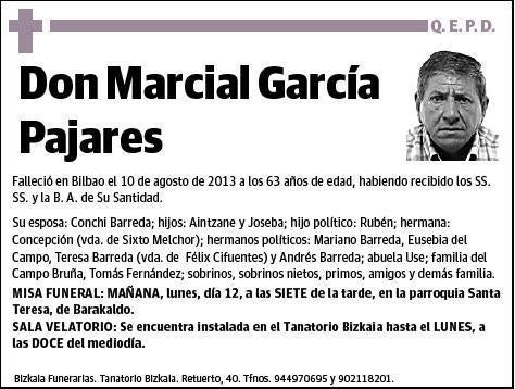 GARCIA PAJARES,MARCIAL