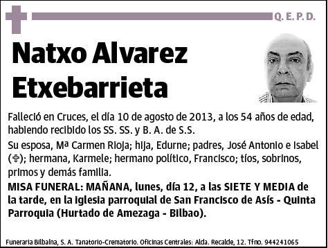 ALVAREZ ETXEBARRIETA,NATXO