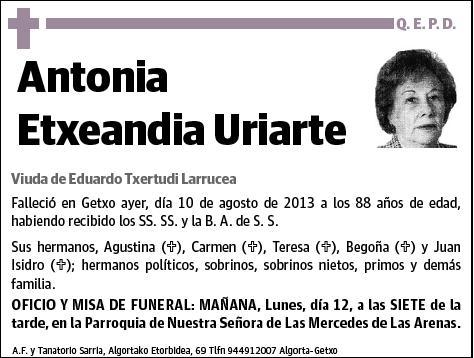 ETXEANDIA URIARTE,ANTONIA