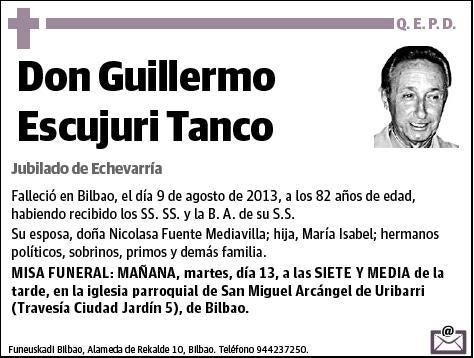 ESCUJURI TANCO,GUILLERMO