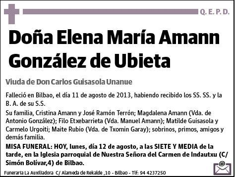 AMANN GONZALEZ DE URBIETA,ELENA MARIA