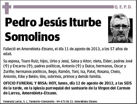 ITURBE SOMOLINOS,PEDRO JESUS