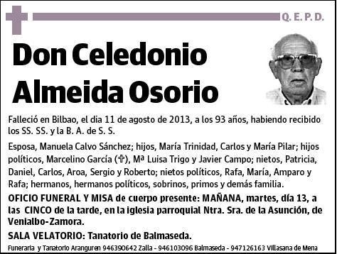 ALMEIDA OSORIO,CELEDONIO