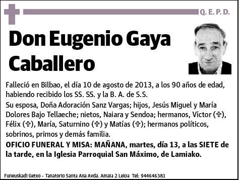 GAYA CABALLERO,EUGENIO