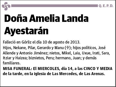 LANDA AYESTARAN,AMELIA