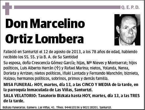 ORTIZ LOMBERA,MARCELINO