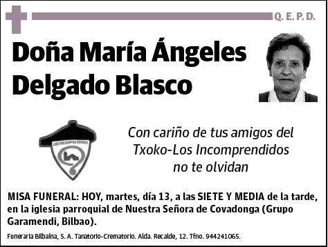 DELGADO BLASCO,MARIA ANGELES