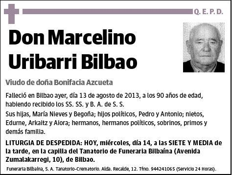 URIBARRI BILBAO,MARCELINO