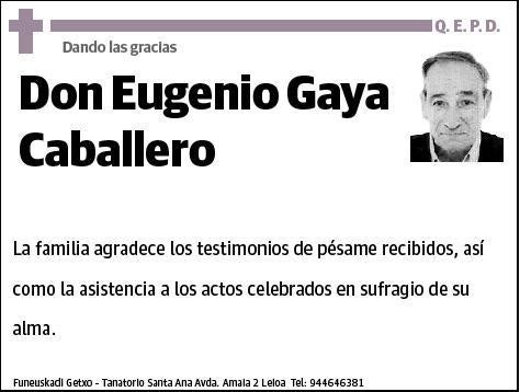 GAYA CABALLERO,EUGENIO