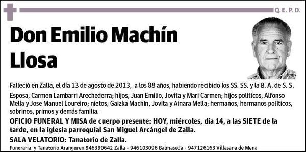 MACHIN LLOSA,EMILIO