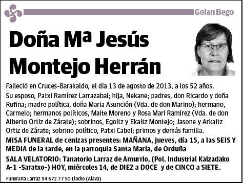 MONTEJO HERRAN,Mº JESUS