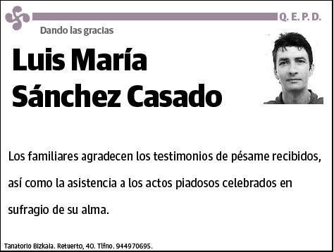 SANCHEZ CASADO,LUIS MARIA