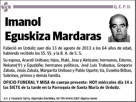 EGUSKIZA MARDARAS,IMANOL