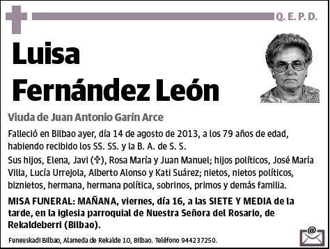 FERNANDEZ LEON,LUISA