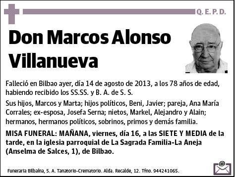 ALONSO VILLANUEVA,MARCOS