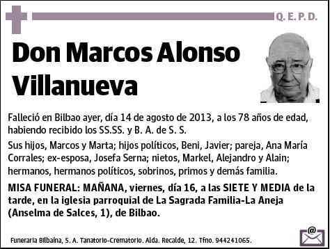 ALONSO VILLANUEVA,MARCOS