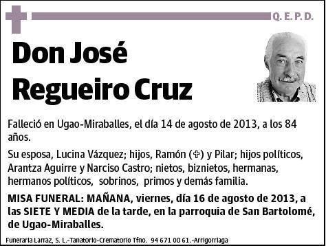 REGUEIRO CRUZ,JOSE