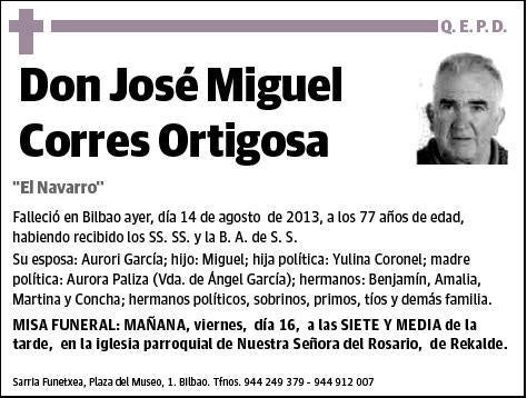 CORRES ORTIGOSA,JOSE MIGUEL