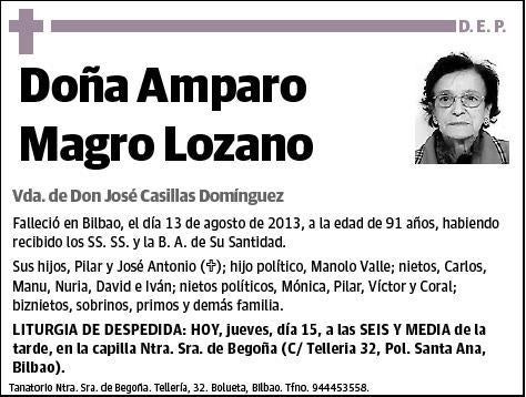 MAGRO LOZANO,AMPARO