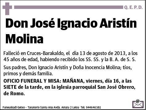 ARISTIN MOLINA,JOSE IGNACIO