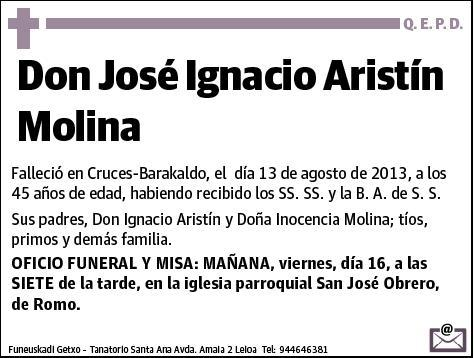 ARISTIN MOLINA,JOSE IGNACIO