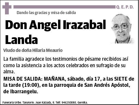 IRAZABAL LANDA,ANGEL