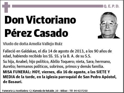 PEREZ CASADO,VICTORIANO