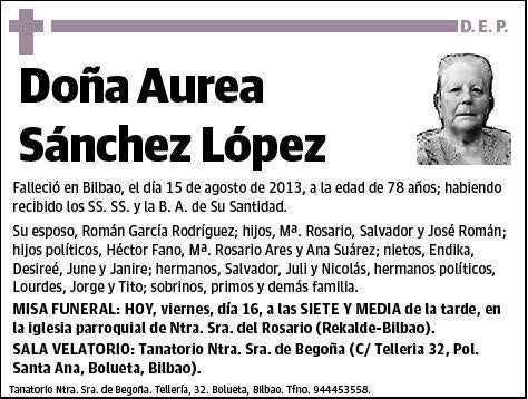 SANCHEZ LOPEZ,AUREA