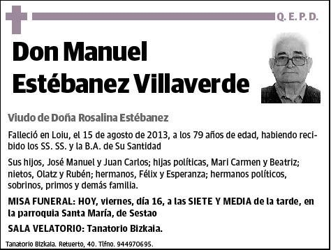 ESTEBANEZ VILLAVERDE,MANUEL