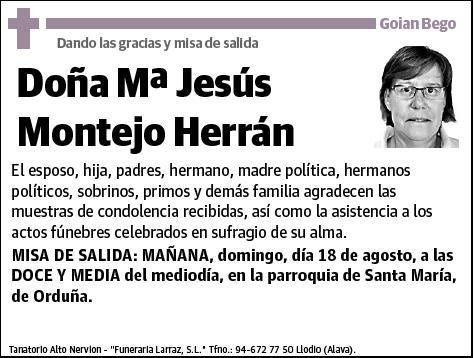 MONTEJO HERRAN,Mª JESUS