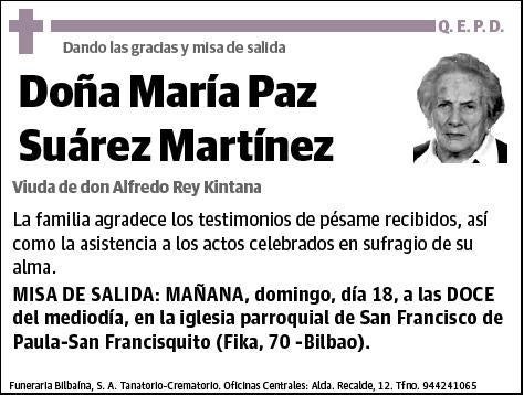 SUAREZ MARTINEZ,MARIA PAZ