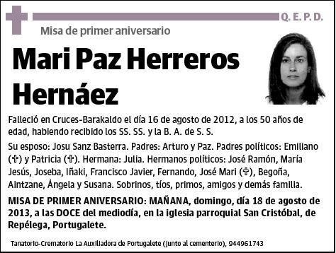 HERREROS HERNAEZ,MARI PAZ