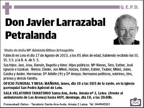 LARRAZABAL PETRALANDA,JAVIER