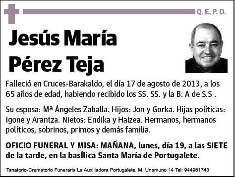 PEREZ TEJA,JESUS MARIA