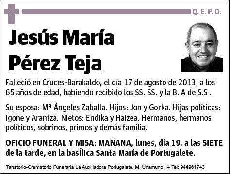 PEREZ TEJA,JESUS MARIA