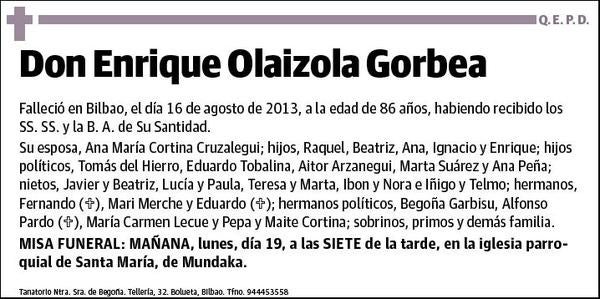 OLAIZOLA GORBEA,ENRIQUE