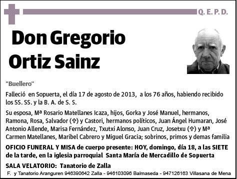 ORTIZ SAINZ,GREGORIO