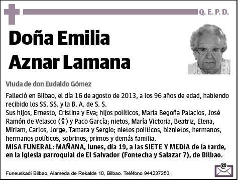 AZNAR LAMANA,EMILIA