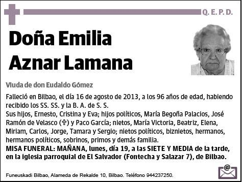 AZNAR LAMANA,EMILIA