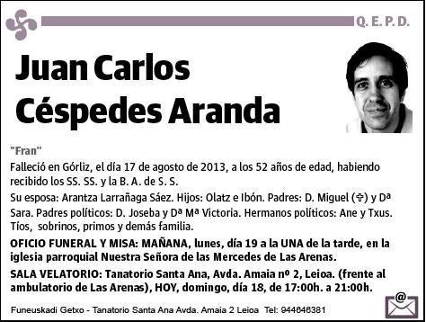 CESPEDES ARANDA,JUAN CARLOS